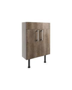 Atlas 600mm Slim Basin Unit - Nebraska Oak