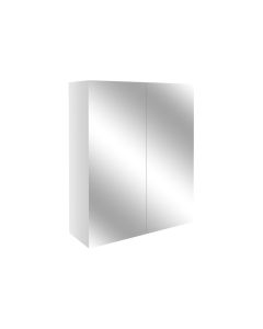 Atlas 600mm Mirrored Unit - White Gloss