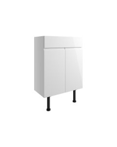 Venus 600mm Basin Unit - White Gloss