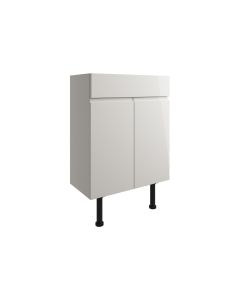 Venus 600mm Basin Unit - Pearl Grey Gloss