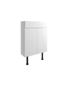 Venus 600mm Slim Basin Unit - White Gloss
