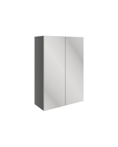 Venus 500mm Mirrored Wall Unit - Onyx Grey Gloss