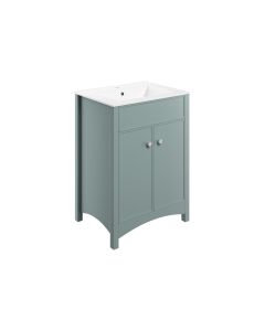 Lavana 610mm Basin Unit & Basin - Sea Green Ash