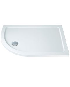 40mm Low Profile 1200x800mm Offset Quadrant Tray & Waste (LH)