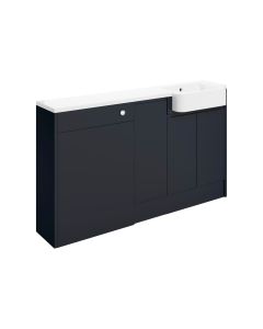 Venus 1542mm Basin WC & 1 Door Unit Pack (RH) - Matt Indigo Blue