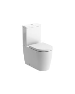 Cresida Rimless Close Coupled Fully Shrouded WC & Soft Close Seat