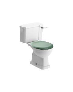Solaris Close Coupled WC & Sage Green Soft Close Seat